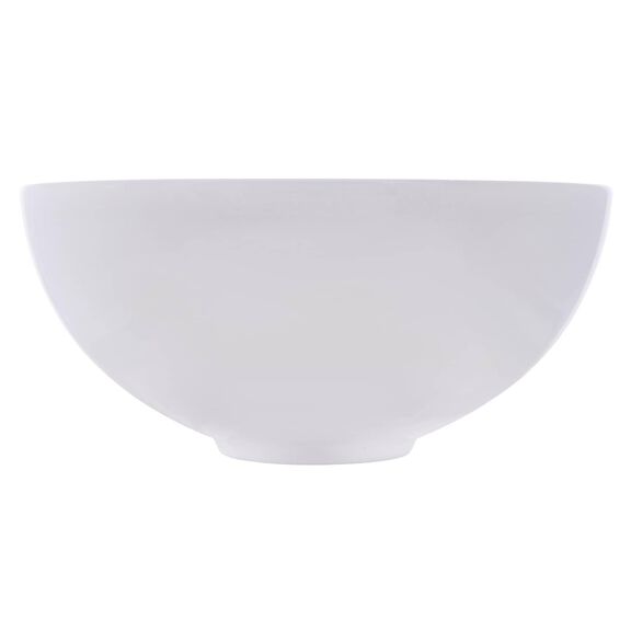 Half Sphere Vessel Smooth Porcelain, 12 1/2" Diameter, 1-3/4" Drain White image number 3