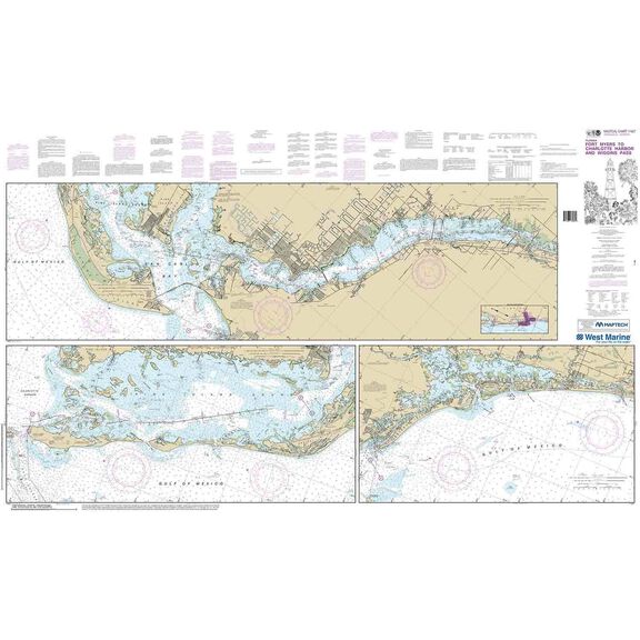 Maptech&reg; NOAA Recreational Waterproof Chart-Intracoastal Waterway Fort Myers to Charlotte Harbor and Wiggins Pass, 11427 image number 0