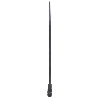 Nylon Cable Ties with Mounting Hole, Black, 100-Pack