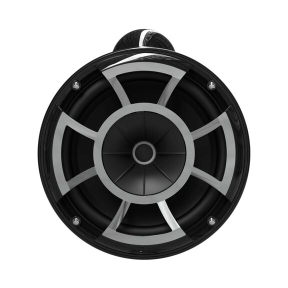 Wet Sounds REV 8 Black V2 Revolution Series 8" Marine Tower Speakers with Silver Aluminum Fixed Clamps (Pair) image number 2