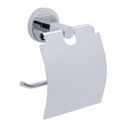 Elina Single Post T.P. Holder w/Lid Chrome image number 0