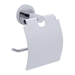 Elina Single Post T.P. Holder w/Lid Chrome