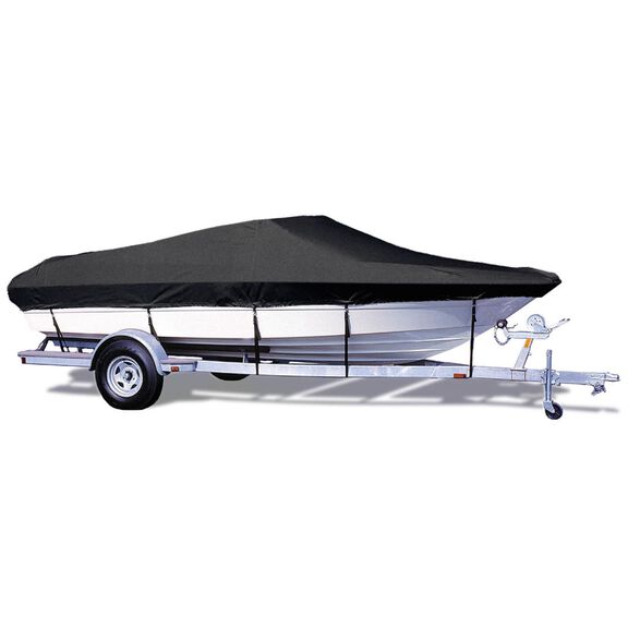 V-Hull Runabout Boat Cover, 20'5"-21'4" Boat Length, 102" Beam, Black image number 0