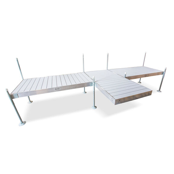 T-Shaped Aluminum Frame with Aluminum Platinum Series Decking Complete Dock Packages image number 0