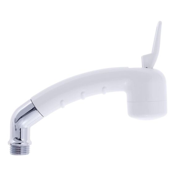 Small Marine Sprayer, No Hook, w/Elbow 1/2" NPS Arctic White image number 1