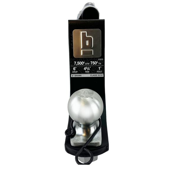 Trailer Towing Security Kit, 4" Shank, 6" Drop, 2" Ball 6000LB HD image number 6