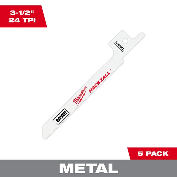 M12 HACKZALL&reg; Bi-Metal Blade - Metal Scroll, 5 Pack image number 0