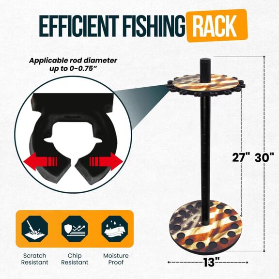 Americana 16 Round Rod Rack image number 1