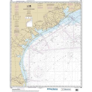 Maptech&reg; Recreational Waterproof Chart-Galveston to Rio Grande, 11300