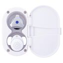 Trinidad Transom Shower Cold Only, Arctic White Cup & Lid, Small Arctic White Sprayer, 6' White Rubber Hose, Chrome Trinidad Handle image number 6