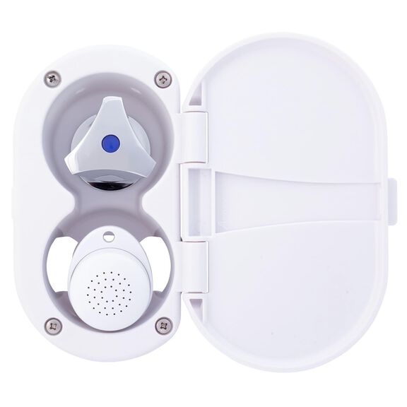 Trinidad Transom Shower Cold Only, Arctic White Cup & Lid, Small Arctic White Sprayer, 6' White Rubber Hose, Chrome Trinidad Handle image number 6