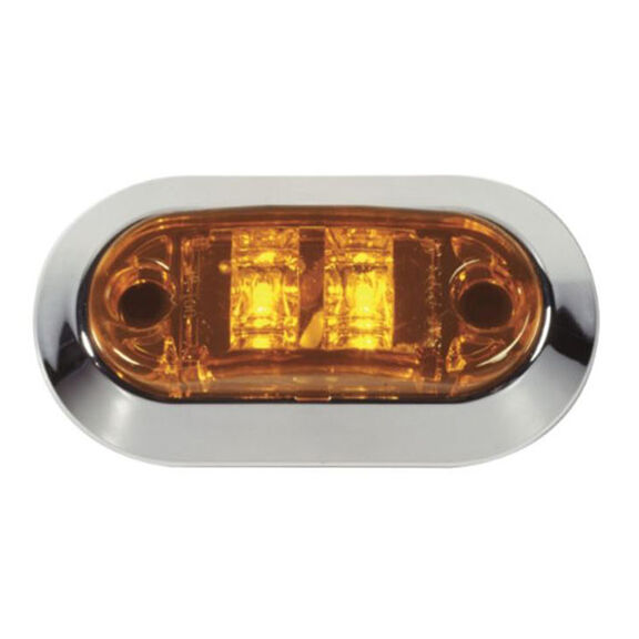 LED Mini Sidemarker/Clearance Light with Amber Light and Amber Lens image number 0