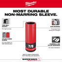 SHOCKWAVE 5-Piece Impact Duty&trade; 1/2 Drive SAE & Metric Lug Nut Wheel Socket Set image number 4