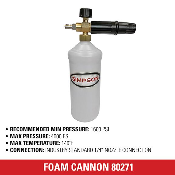 Simpson High Pressure Foam Cannon Rated up to 4000 PSI image number 4