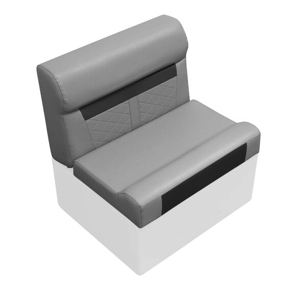 Wise DLX95-1905 DLX Series 28" Pontoon Bench Cushion Set - Marble / Reef Stone image number 0
