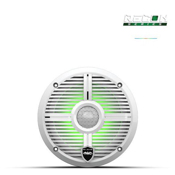 Wet Sounds RECON 6 XW-W RGB 6.5-inch High Output Component Style Coaxial Speakers with XW-White RGB Grilles image number 1