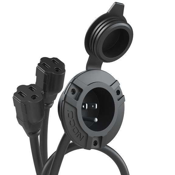 AC Port Plug With Dual 18" Extension Cord image number 1