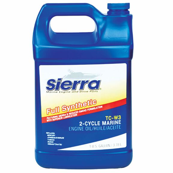 Sierra TC-W3 2 Stroke Full Synthetic Marine Engine Oil, 1 Gallon image number 0