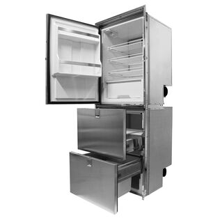 Cruise 320 Combi Stainless Steel 2-Drawer Fridge/Freezer on Bottom