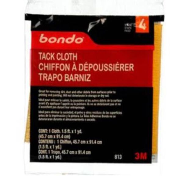 Bondo Tack Cloth, 813SRP, 6 per case image number 0