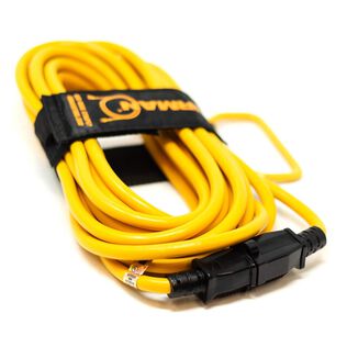 25' Medium Duty 5-15P to 5-15R Household Power Cord With Storage Strap