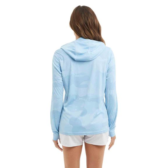 Women's Brush Camo VaporTek Hooded Shirt image number 1