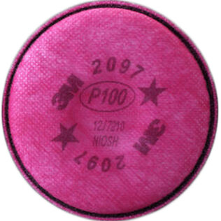 Particulate Filter 2097, P100, with Nuisance Level Organic Vapor Relief, 50-Pack