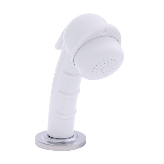 Deck-Mount Sprayer Small Arctic White Sprayer, 6' White Rubber Hose, Ultra-Low Profile Holder image number 0