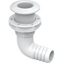 SEAFLO 1-1/8 in Thru Hull Fitting with Check Valve White image number 2