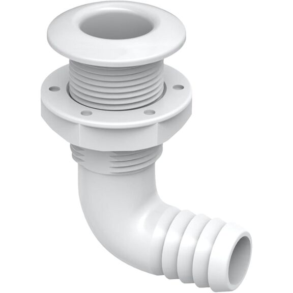 SEAFLO 1-1/8 in Thru Hull Fitting with Check Valve White image number 2