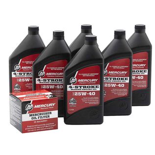 Mercury 8M0182228 Sterndrive & Inboard Oil Change Kit for MerCruiser 4-Stroke Engines