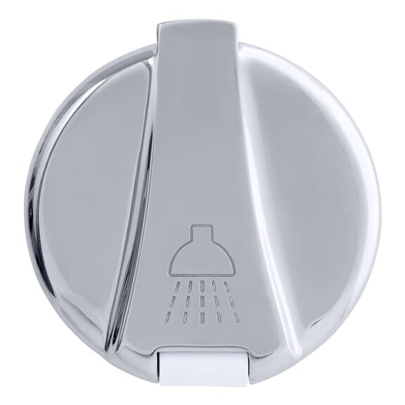 Recessed Shower Arctic White Cup with Stainless Steel Lid, Hammer-Head Arctic White Sprayer, 6' Stainless Steel Hose image number 6