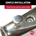 Rail-Mount Flag Pole Socket for 7/8" - 1/2" Rails image number 6