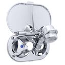 Trinidad Transom Shower Cold Only, Chrome Cup & Lid, Small Chrome Sprayer, 6' White Rubber Hose, Chrome Trinidad Handle image number 1