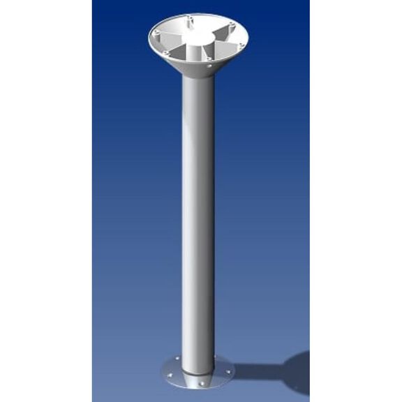 Norsap 2060 Table Column, Fixed Height 590mm (23.2"), Anodized Aluminum image number 0