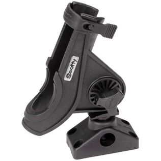 Bait Caster / Spinning Rod Holder, Side/Deck Mount, Black