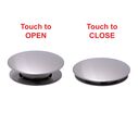 1-3/4" Drain, Touch Drain with Cover no Overflow, Straight, 1-1/4"-M Thread Brushed Nickel image number 2