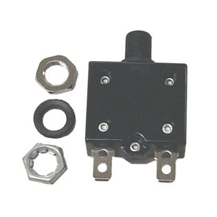 Push Button Circuit Breaker, Resettable, 20A