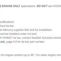 Seastar HO6001 Tie Bar Kit, Single Cylinder image number 3
