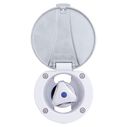 Trinidad Recessed Control Valve Cold Only, Arctic White Cup with Stainless Steel Lid, Chrome Trinidad Handle image number 1