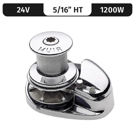 Muir Storm 1250 Capstan Windlass, 5/16" HT (G4), 24V DC, 1200W image number 0