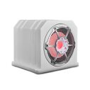 HYDRO Double Marine Subwoofer Enclosure with 10" Subwoofer plus 10" Passive Radiator and Integrated RGB Lights, 700 Watts 4-Ohm, White image number 0