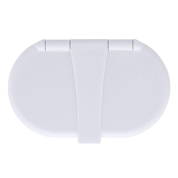 Aidack Transom Shower Hot/Cold Mixer, Arctic White Cup & Lid, Small Arctic White Sprayer, 10' White Rubber Hose, Chrome Aidack Handle image number 8