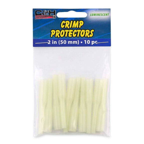 C&H, Crimp Protectors, 50mm length, Luminescent Green, 10-Pack image number 0