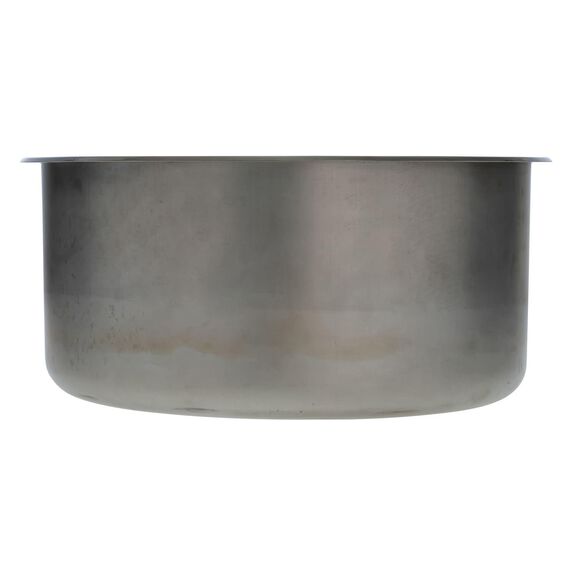 Cylinder Sink Ultra-Mirror Finish, 304 Stainless Steel, 2" Drain, SoundKOTE image number 2