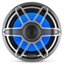 M6-880X-S-GmTi-i 8.8" Marine Coaxial Speakers, Gunmetal and Titanium Sport Grilles with RGB LED Lighting image number 0