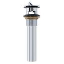 1-1/2" Drain, Flip Drain with Overflow, Straight, 1-1/4" Sweat Chrome image number 1