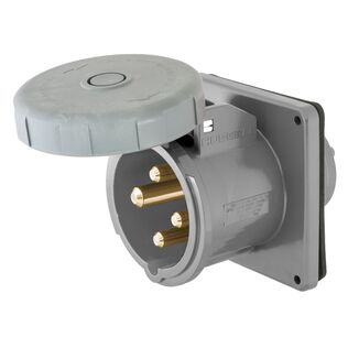 Hubbell Marine Pin & Sleeve Inlet, 3P4W, 100A 125/250V