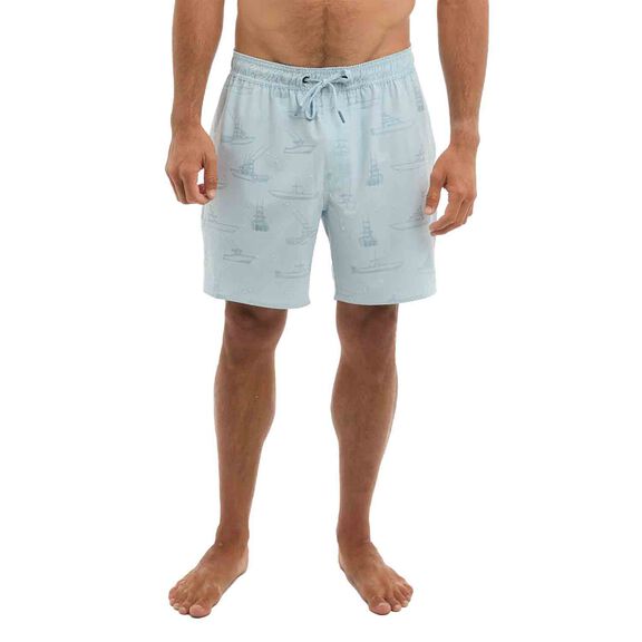 Men's Dockside Deep Sea Center Con Swim Trunks image number 4