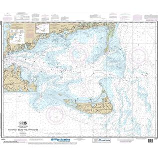 Maptech&reg; NOAA Recreational Waterproof Chart-Nantucket Sound and Approaches, 13237